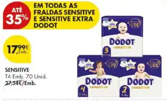 Pingo Doce Fraldas sensitive dodot promoção