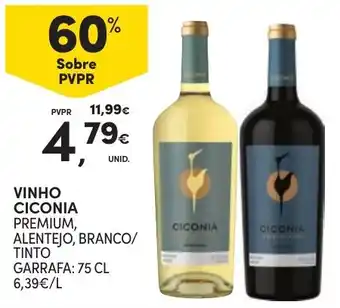 Continente Vinho ciconia premium, alentejo, branco/ tinto promoção