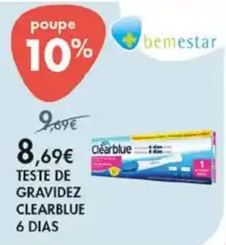 Pingo Doce teste de gravidez clearblue 6 dias promoção