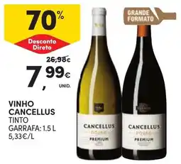 Continente Vinho cancellus tinto promoção