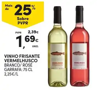 Continente Vinho frisante vermelhusco branco/ rosé promoção