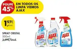 Pingo Doce spray cristal ajax promoção