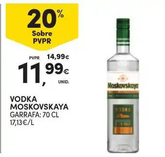 Continente vodka moskovskaya promoção