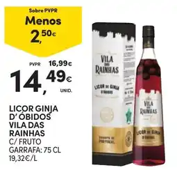 Continente Licor ginja d'óbidos vila das rainhas promoção