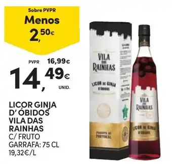 Continente Licor ginja d'óbidos vila das rainhas promoção