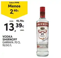 Continente Vodka smirnoff promoção