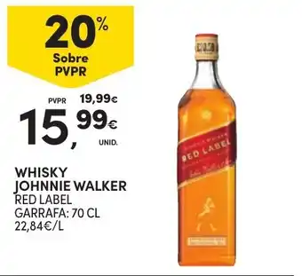 Continente whisky johnnie walker red label promoção