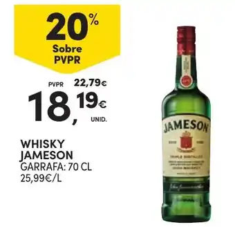 Continente Whisky Jameson promoção