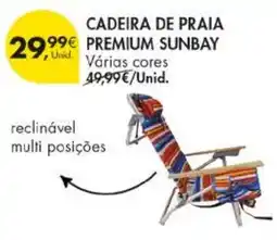 Pingo Doce cadeira de praia premium sunbay promoção