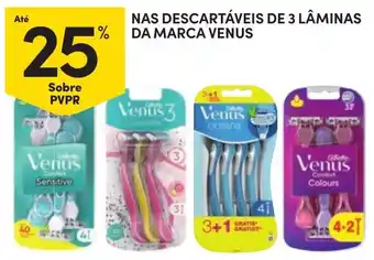 Continente descartáveis de 3 lâminas da marca venus promoção