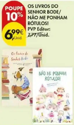 Pingo Doce Os livros do senhor bode / não me ponham rótulos! promoção