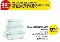 Pingo Doce Caixas retangulares smukee promoção