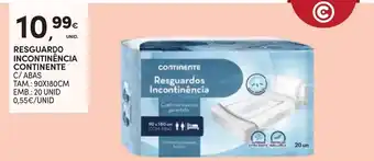 Continente Resguardos Incontinência Continente promoção