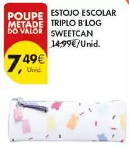 Pingo Doce Estojo escolar triplo b'log sweetcan promoção