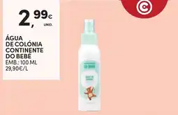 Continente água de colônia continente do bebé promoção