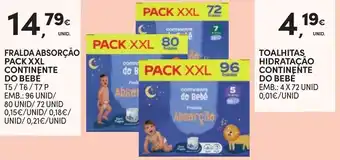 Continente Fralda absorção continente do bebê promoção