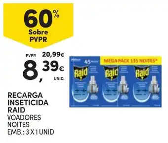 Continente recarga inseticida raid voadores promoção