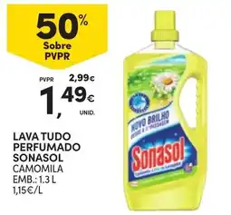 Continente lava tudo perfumado sonasol camomila promoção