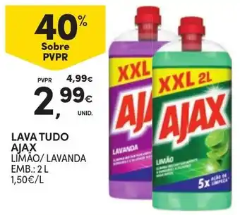 Continente Lava tudo ajax limão/lavanda promoção