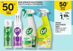 Continente Spray multiusos ajax neroli & yuzu promoção