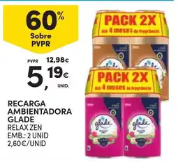 Continente Recarga ambientadora glade relax zen promoção