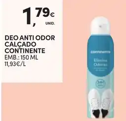 Continente deodorante anti odor calçado continente promoção