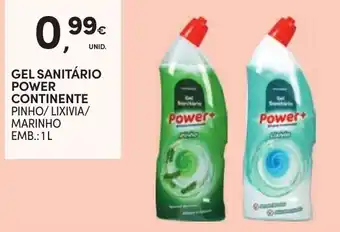 Continente Gel sanitário power continente promoção