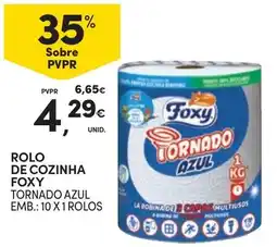 Continente rolo de cozinha foxy tornado azul promoção