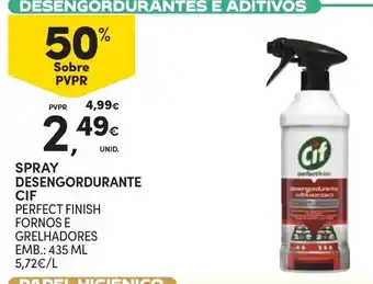 Continente Spray desengordurante cif perfect finish promoção