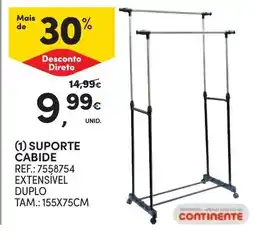 Continente suporte cabide promoção