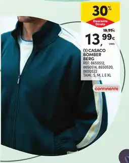 Continente casaco bomber berg promoção