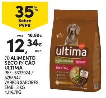 Continente Alimento seco p/ cão ultima promoção