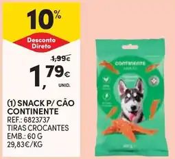 Continente Snack p/ cão continente promoção