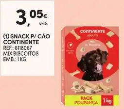 Continente Snack p/ cão continente promoção
