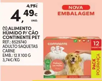 Continente Alimento Humido P/ Cão Continentepet promoção