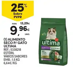 Continente Alimento seco p/ gato ultima promoção