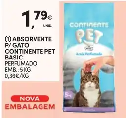Continente absorvente p/ gato continente pet basic perfumado promoção