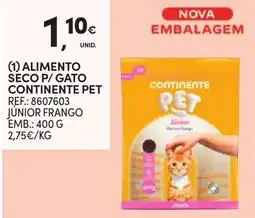 Continente Alimento seco p/ gato continente pet promoção