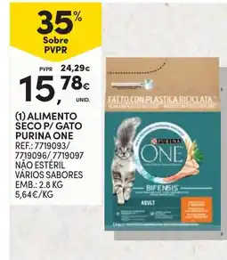 Continente Alimento seco p/ gato purina one promoção