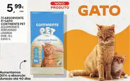 Continente Absorvente p/ gato continente pet promoção