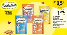 Continente Catisfactions snack p/ gato promoção