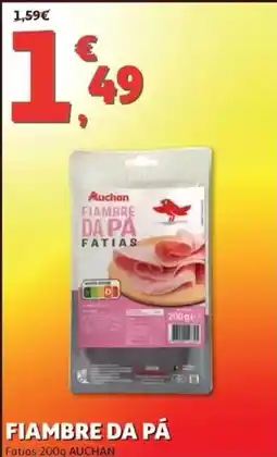 Auchan Fiambre da pá Auchan promoção
