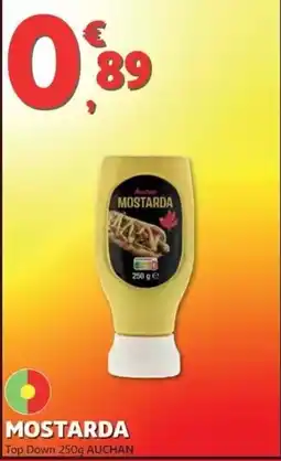 Auchan Mostarda Top Down promoção