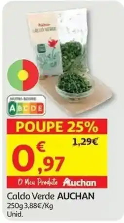 Auchan Caldo Verde Auchan promoção