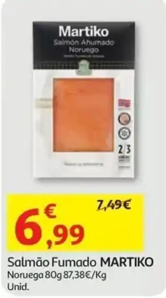 Auchan Salmão Fumado MARTIKO promoção
