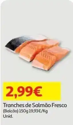 Auchan Tranches de Salmão Fresco promoção