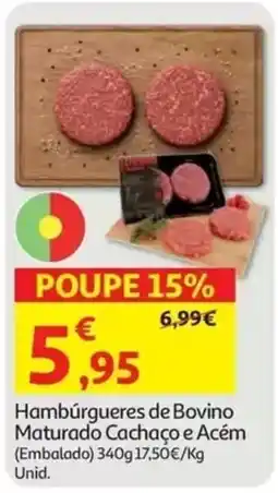 Auchan Hambúrgueres de Bovino Maturado Cachaço e Acém promoção