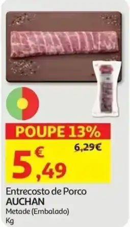 Auchan Entrecosto de Porco Auchan promoção