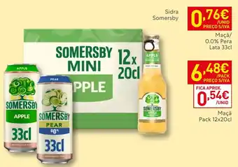 Recheio Sidra Somersby promoção