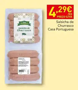 Recheio Salsicha de Churrasco Casa Portuguesa promoção